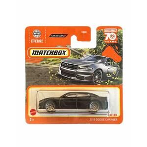 Matchbox 2018 Dodge Charger 13/100 (black) Short Card 70 Years Mattel Ages 3+